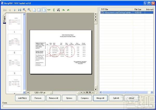 VeryPDF TIFFToolkit下载,TIFF压缩工具,图片拆分,图片合并